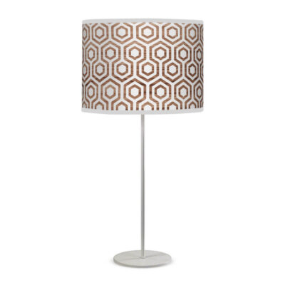 hexagon printed shade tyler table lamp