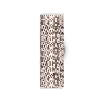 hexagon printed shade column wall sconce