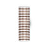 weave pattern printed shade column wall sconce walnut